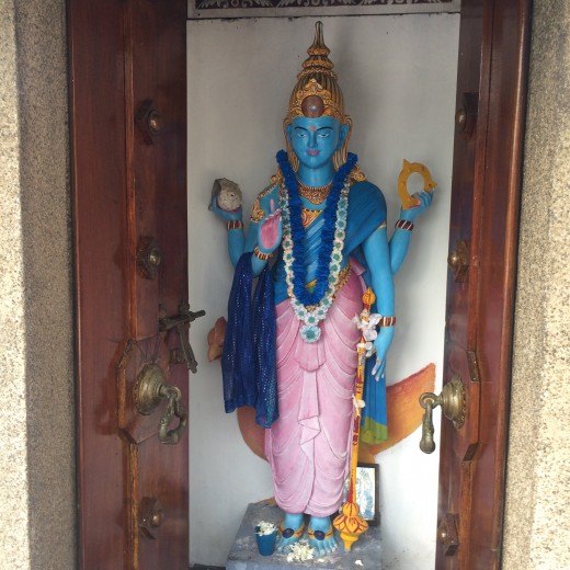 A Hindu god in Gangarama