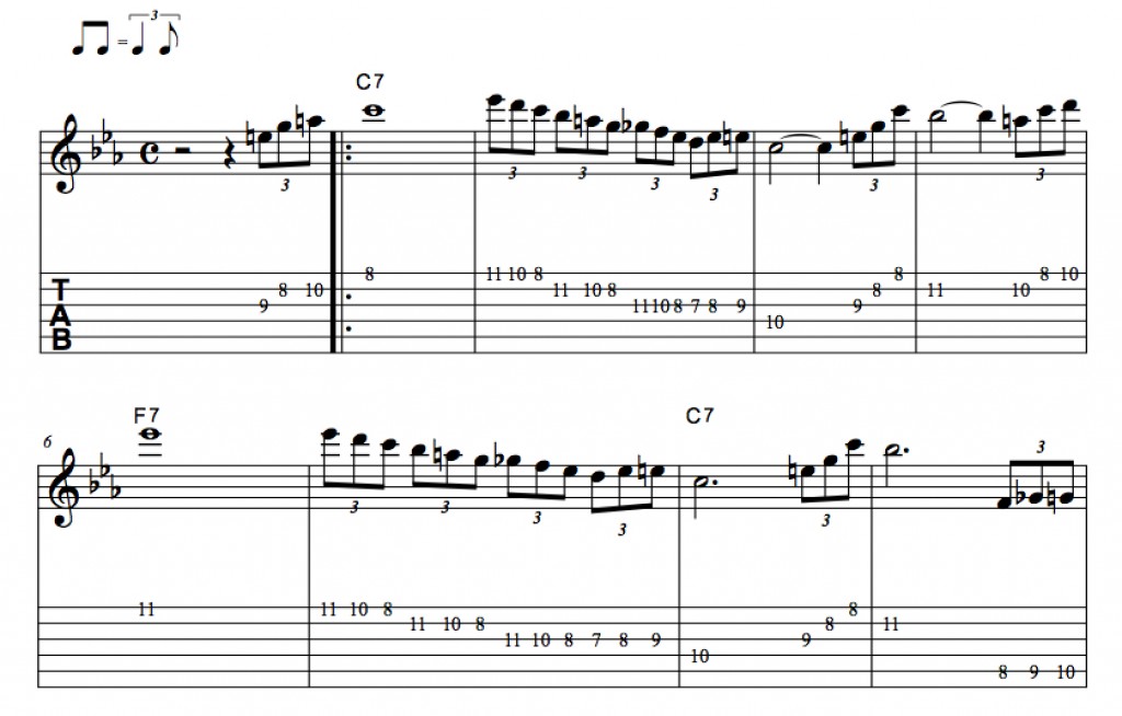 Blues Guitar Lesson • How To Use The Combination Scale. Chords, Solos, Tab, Videos, Jam Tracks