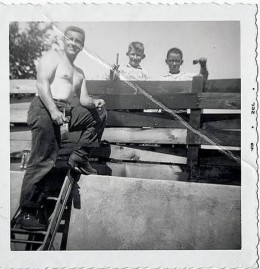 Father and kids