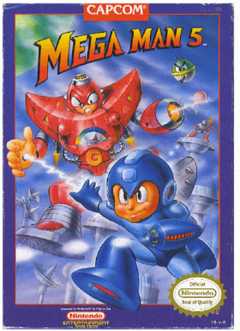 Box art for the US version of Mega Man 5 / Rock Man 5