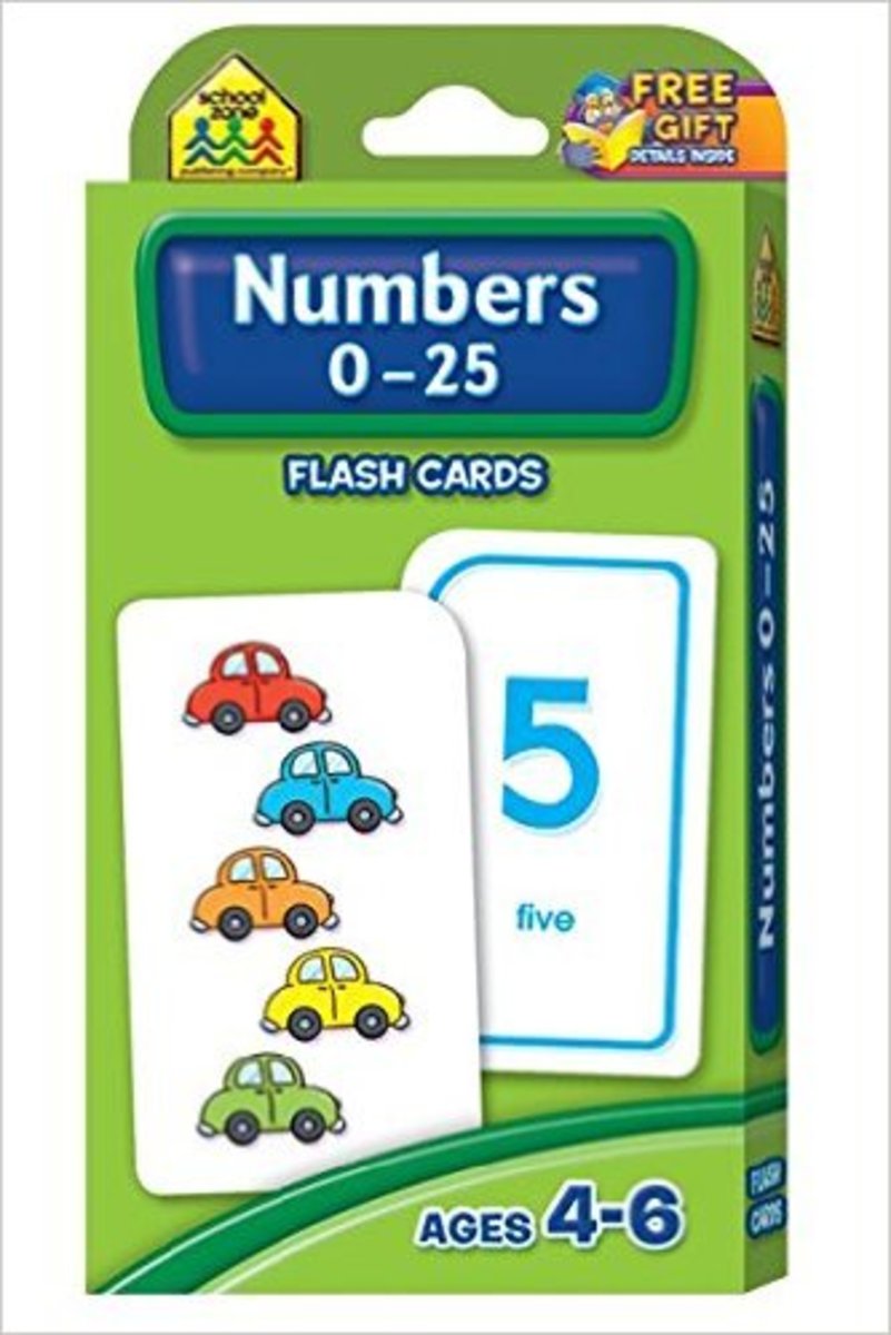 Numbers 0-25 Flash Cards Cards by School Zone Publishing Company Staff 