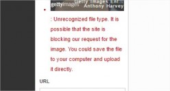 Why I can`t embed an image from gettyimages?