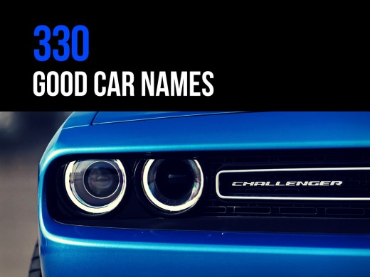 330 Good Car Names AxleAddict