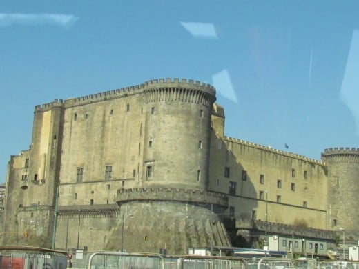 Ruins of castles in Civitavecchia, Italy