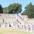 When Pompeii, was destroyed its population was estimated at 11,000 people and the city had a complex water system, an amphitheater, gymnasium, and a port.