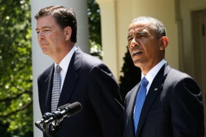 FBI Director Paul Comey with Obama