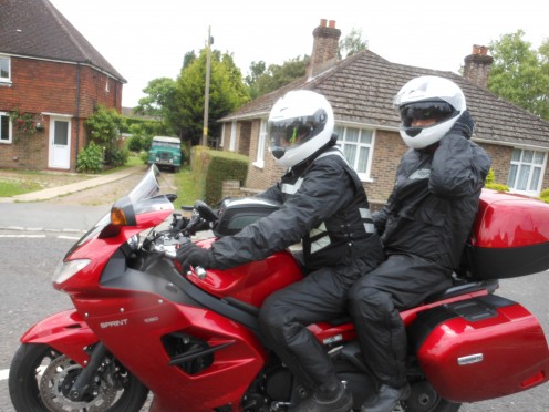 Nice shiny red bike, wonder how long it will stay that way!