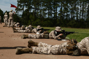 Marksmanship training.