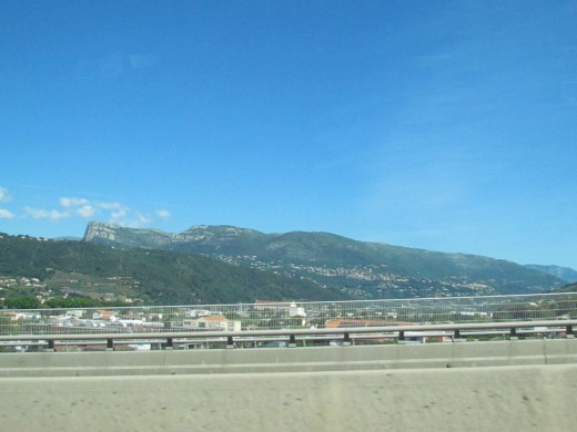 A beautiful shot of Nice, Italy as we were on our way to Monte Carlo.