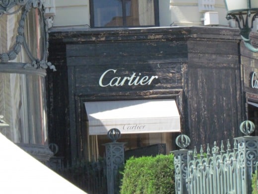 Cartier was one of the stores near Chanel, downtown Monte Carlo.