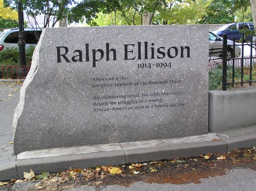Ralph Waldo's monument in front of the 730 Riverside Drive