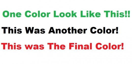 These Were the Colors I Saw on a White Background?!?