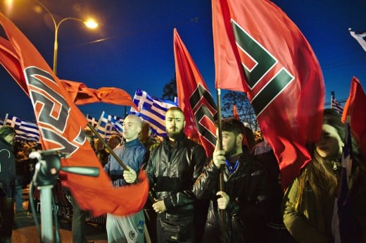 Golden Dawn members from Greece (Right-Wing party)
