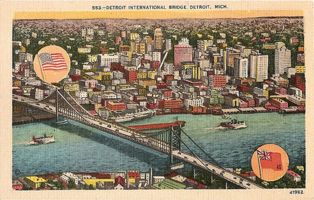 The bridge was first called the Detroit International Bridge.