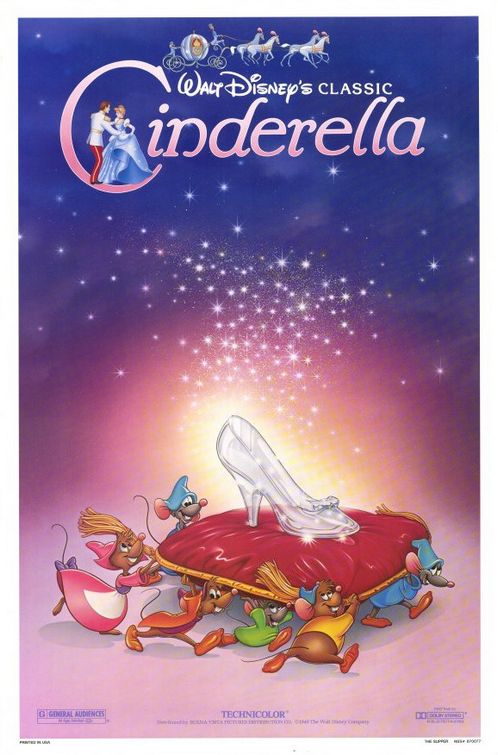 Movie poster for Disney's Cinderella. Property of Walt Disney Pictures. 