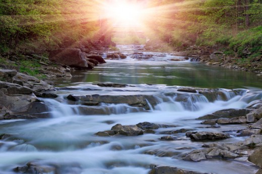 Climate change can affect mountain streams