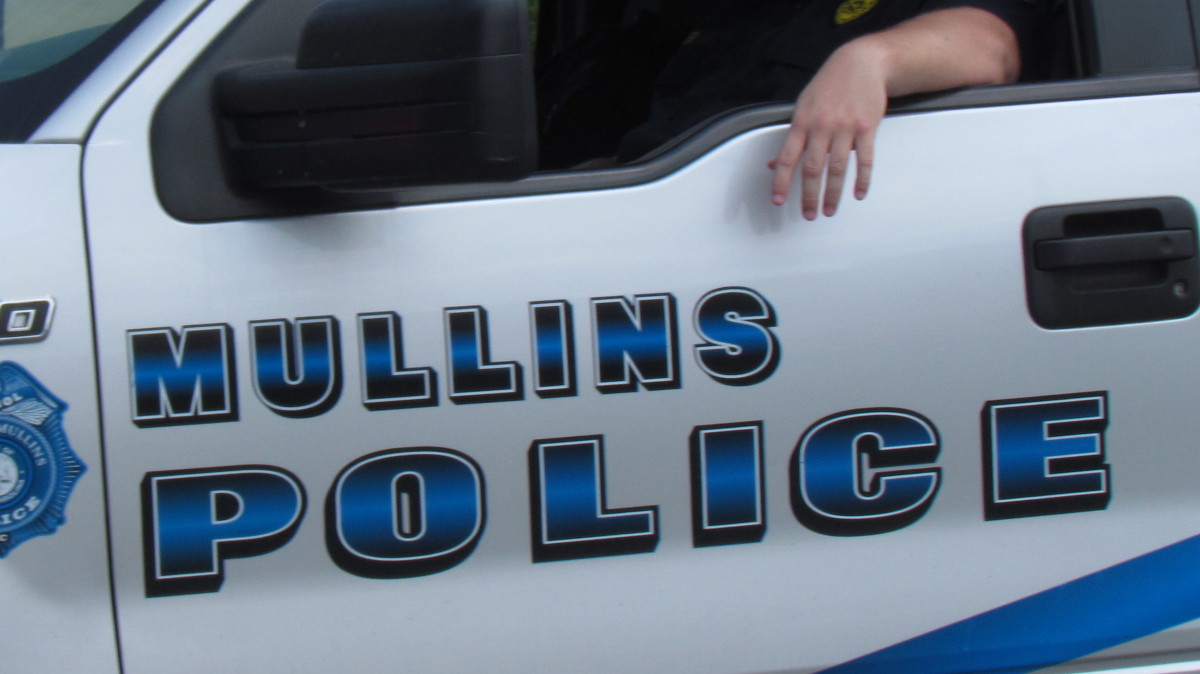 A police car from Mullins, SC rode in the parade on Saturday as well.