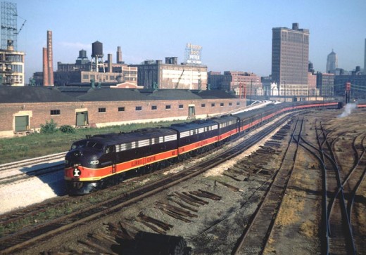 The City of New Orleans leaving Chicago in the 1960s.