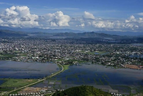 Overview of Imphal city