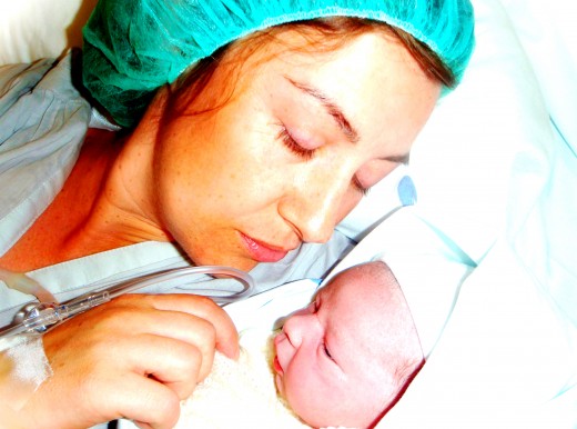 After medical intervention during childbirth