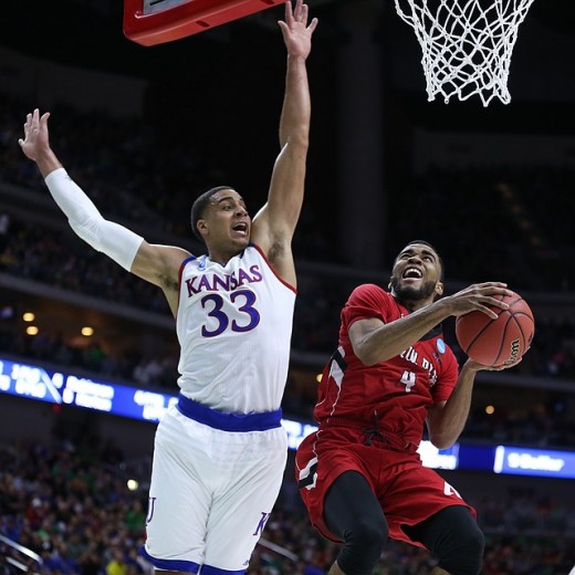 Landen Lucas has established himself as the man in the middle for the Jayhawks.
