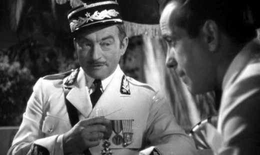 Officer Louis Renault and Rick Blaine in casablanca