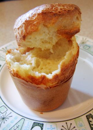 Turkey and gravy can be slipped into a popover.