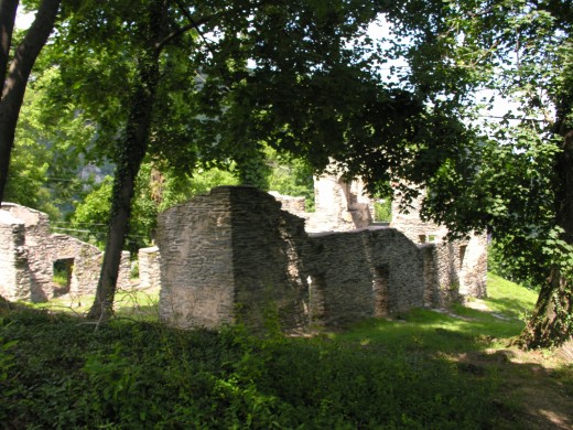 Remains of an old church.
