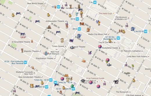 This map can show the exact location of every pokémon around you...    