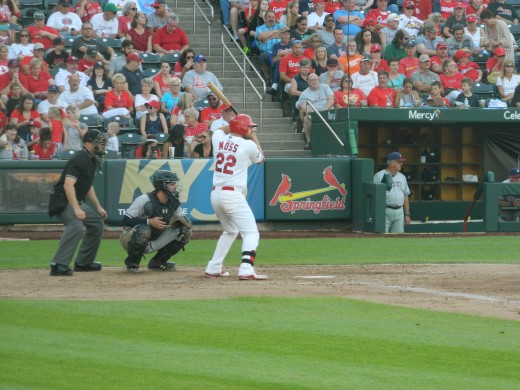 Brandon Moss at bat.