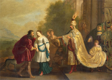 King Abimelech gives Sarah back to Abraham