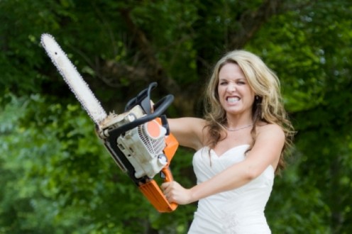 Some new brides do not like harmless pranks