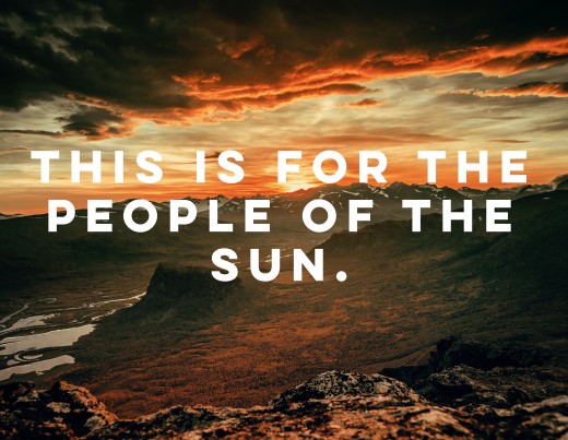 Embrace the power of the sun that shines down on us each day. 