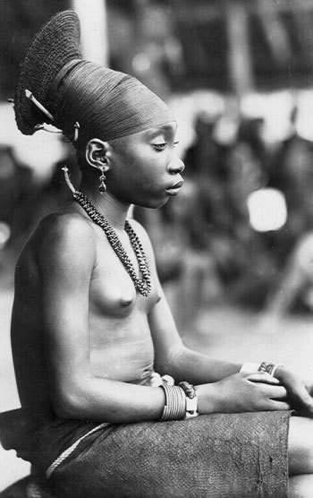 In Africa, a hairstyles's more than just to being fashionable. A person's hairstyle symbolized some one's social rank in the village. 