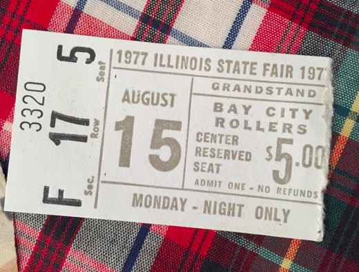 The Illinois State Fair Ticket Stub - August 15, 1977