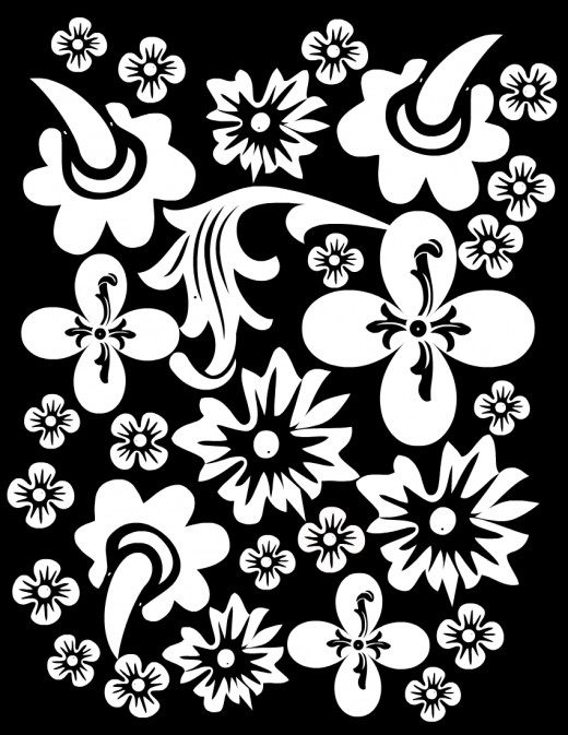Free flower coloring page #1