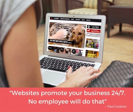 A well designed website will promote your pet business to local customers 24/7