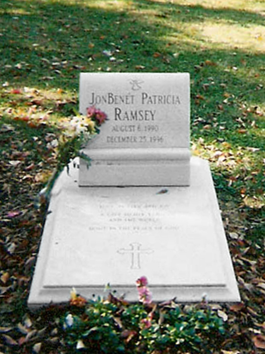 Grave of JonBenÃ©t Ramsey.