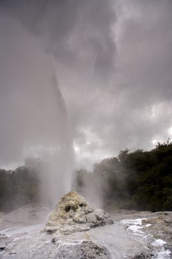 This natural geyser lies six miles from the Blackwater headwaters. It erupts approximately every hour and sends steam over 100 feet in the air. 
