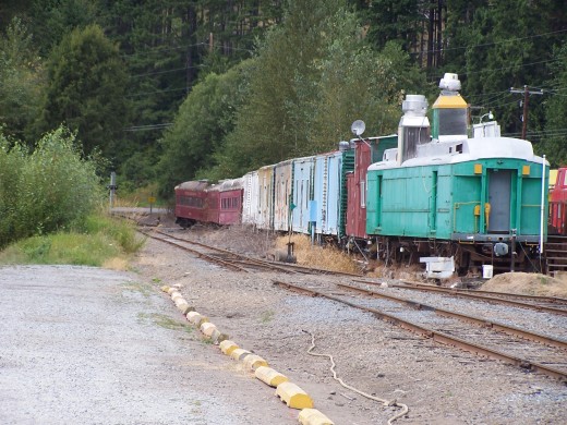 The train that brought human life to the area, is cast aside as it's use ends.