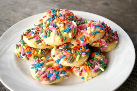 Sprinkled Butter Cookies