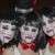Attending a masked ball. Attending a masked ball.
