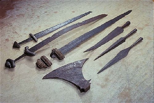Norse weaponry found with hoards showed deft craftsmanship by weaponsmiths, who were regarded as 'godlike'