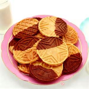 Vanilla and Chocolate Pizzelles