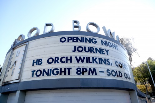 Sign outside Hollywood Bowl