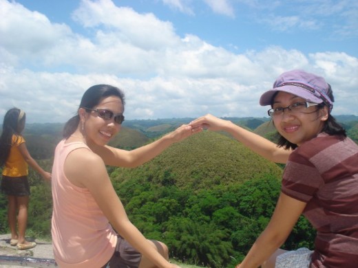 Chocolate Hills with my friend Irene