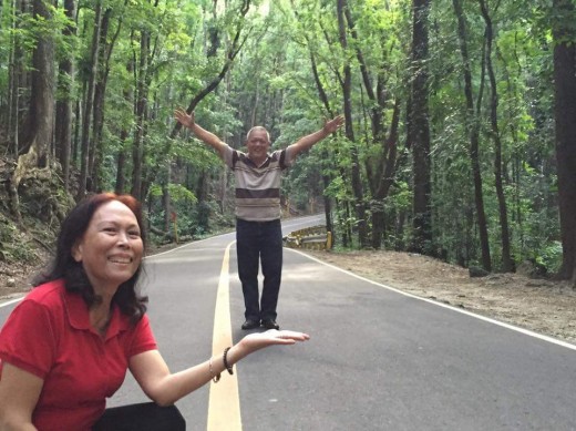 Before I forget, this is a photo of my parents along the man-made forest. You will still see this along the way to the Chocolate Hills.