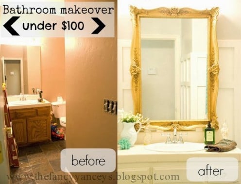 This mirror really completes the space, and the frame really makes it a beautiful vanity.