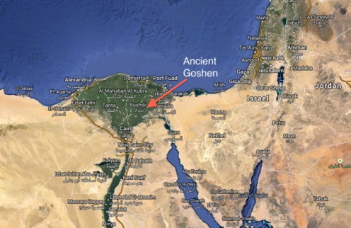 goshen land ancient map hyksos egypt exodus location avaris genesis shows vayigash sacramental truths present