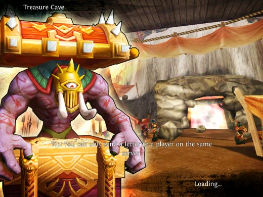 Treasure Cave load screen